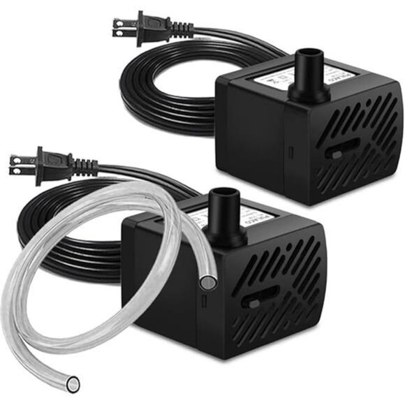 2Pcs Mini Fountain Pump (50GPH 3W), Ultra Quiet Submersible Water Pump - Picture 7 of 7